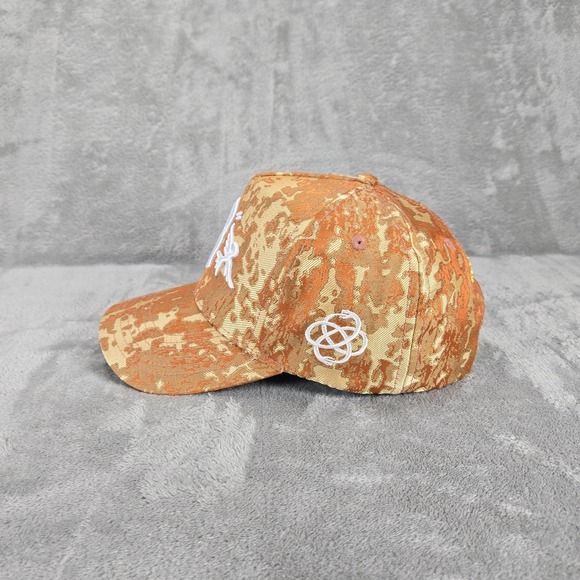 Reference Brand Luxe Hat Snapback Baseball Cap Camo Orange OSFM - Picture 2 of 7